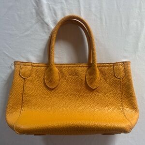 Beck Charleston Yellow Leather Tote Bag